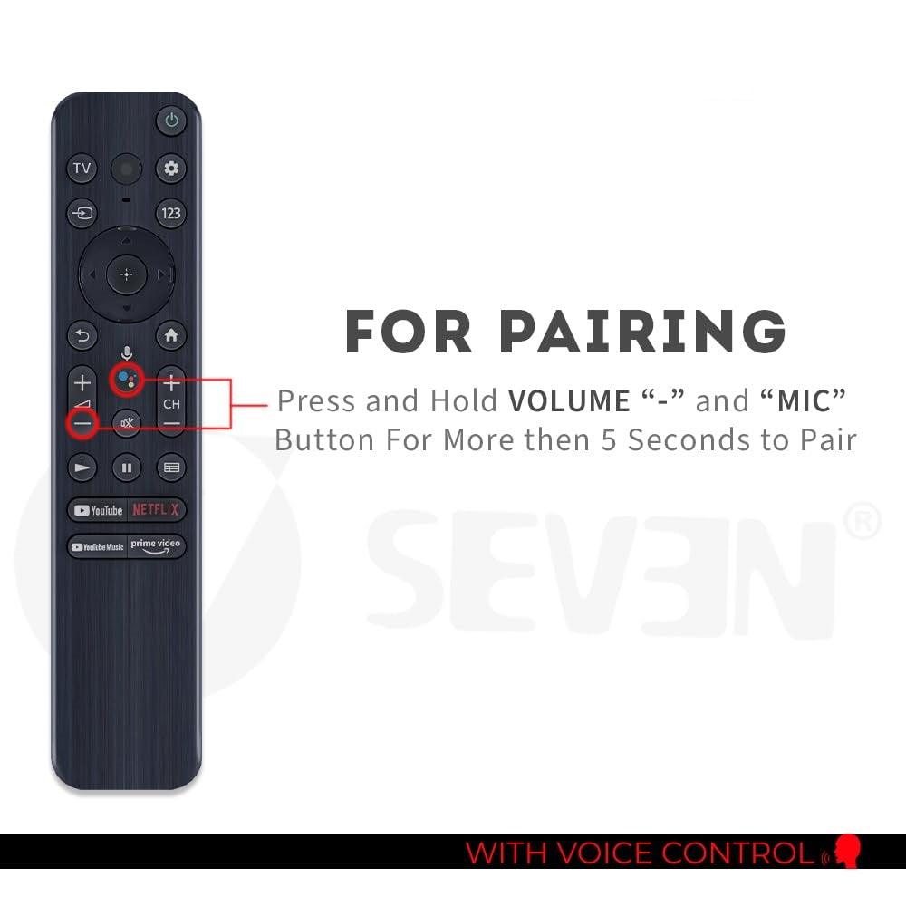 ANM Compatible for Sony Tv Remote Original RMF-TX800P Model Suitable for OLED QLED FHD Smart Android Television with Google Assistant and Voice Command Feature