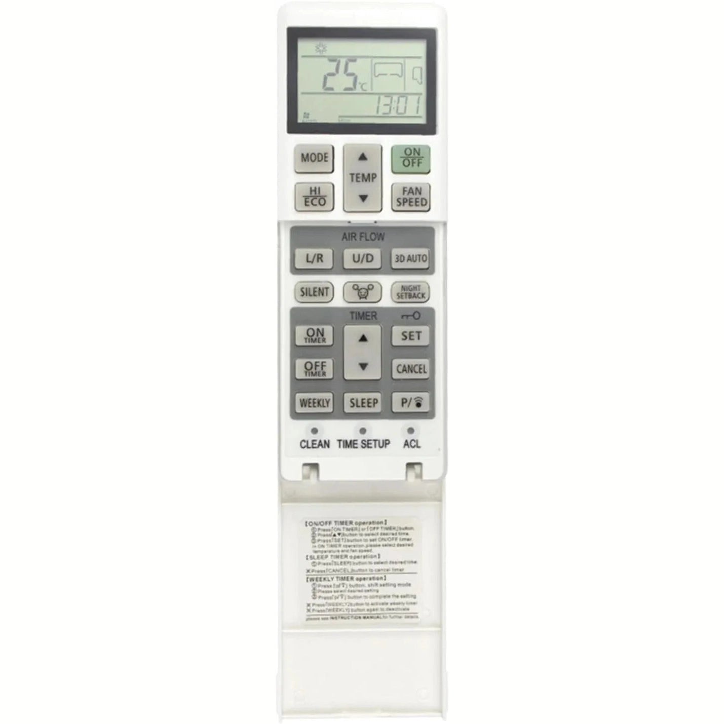 mitsubishi inverter ac remote