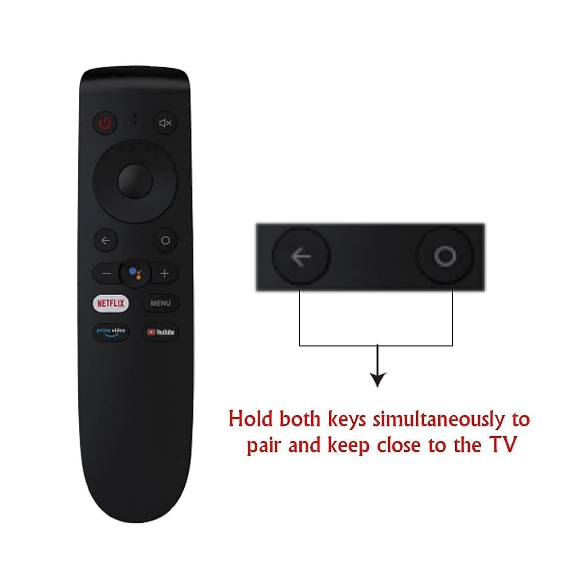 ANM Bluetooth Remote Compatible for oneplus | 1+ Android TV Remote | one Plus tv Remote with Netflix YouTube Prime Video and Google Assistant Hot Keys - Pairing Must !