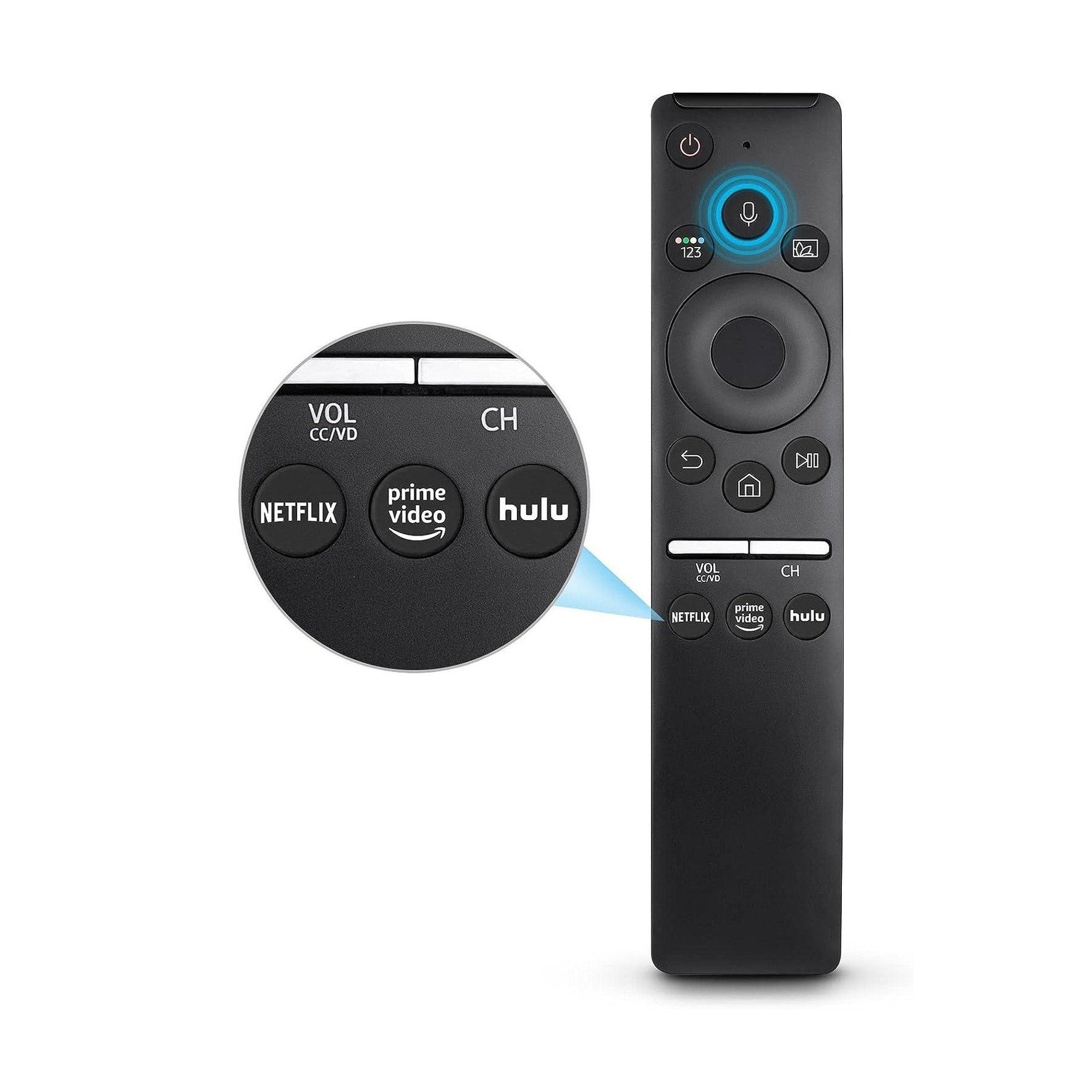ANM BN59-01312A Smart TV Voice Remote for Samsung-TV-Remote Compatible for All Samsung Voice Function Smart Curved Frame QLED LED LCD 8K 4K TVs