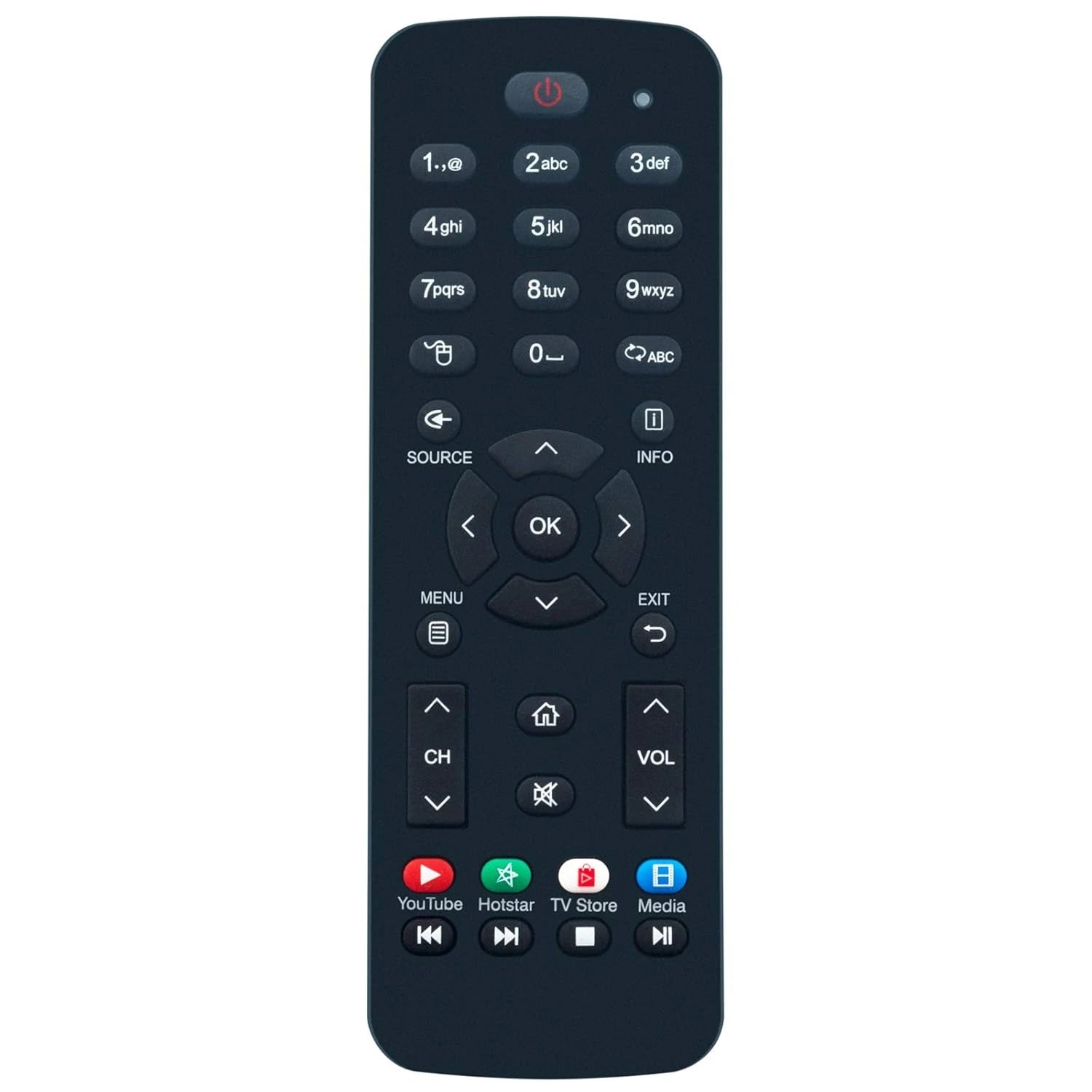 vu 4k tv remote