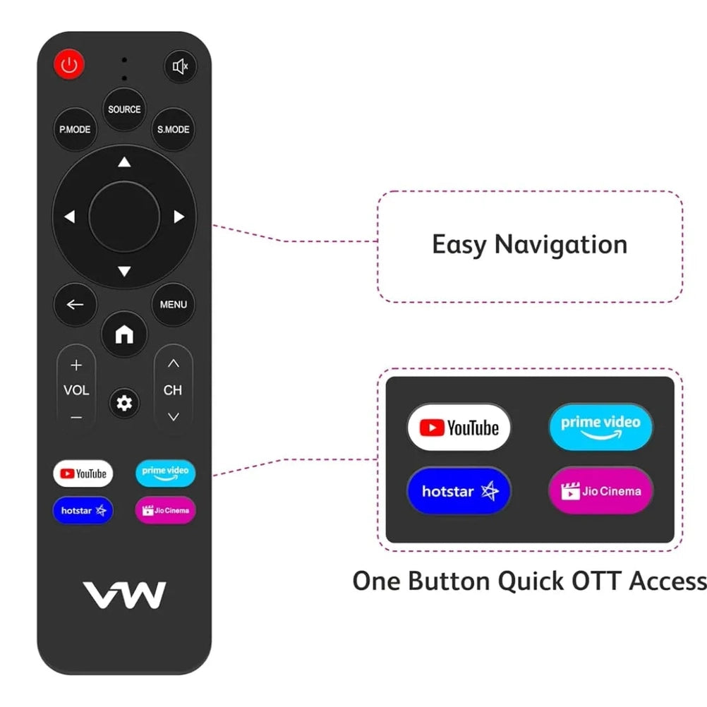 vw tv remote