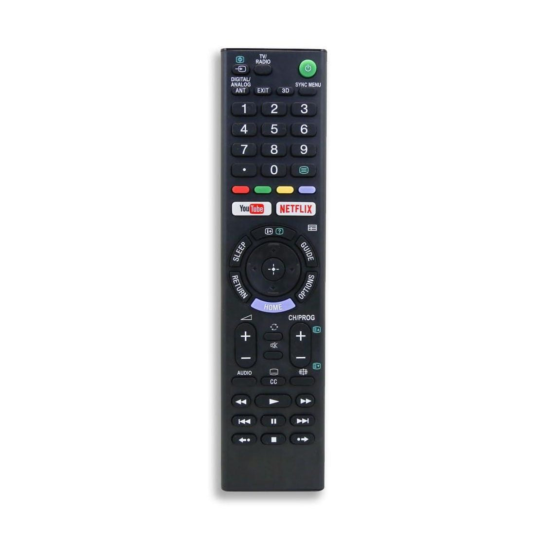ANM Compatible for Sony Bravia LCD LED UHD OLED QLED 4K Ultra HD TV remote control with YouTube and NETFLIX Hotkeys. Universal Replacement for Original Sony Smart Android tv Remote Control