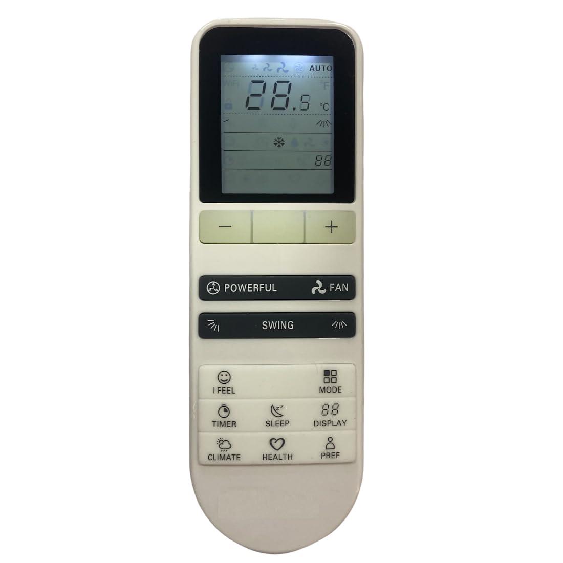 Bluestar ac Remote Control (With Backlight ) qtykq02-01  - ANM Remotes