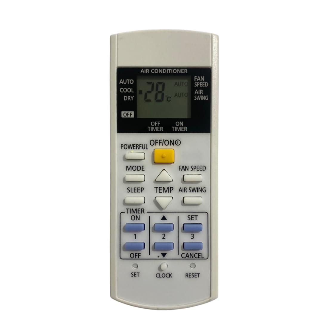 Panasonic ac remote 1 1.5 2 Ton Split Air Conditioner - ANM Remotes