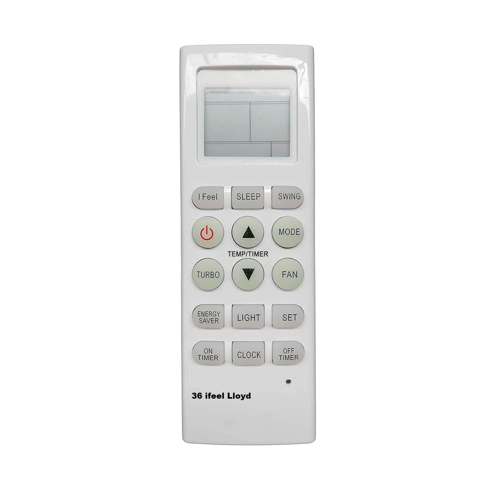 Lloyd ac remote for LS19B32PA - ANM Remotes