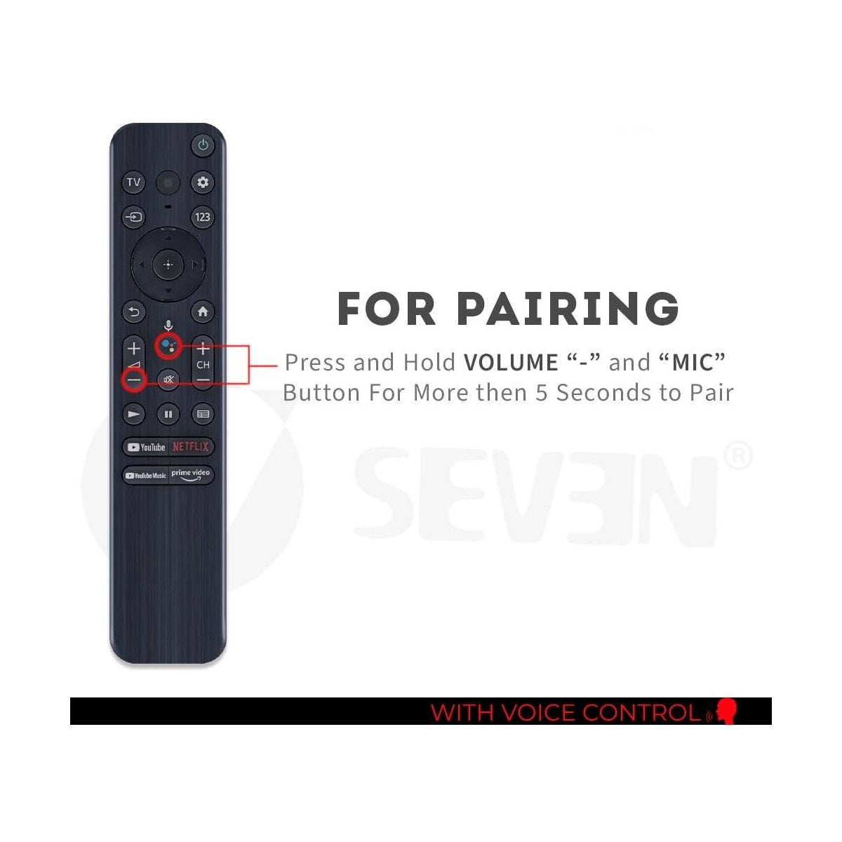 Sony Tv Remote RMF-TX800P / TX810P/ TX-820D Model Suitable for OLED QLED FHD Smart Android Televisio Voice Command