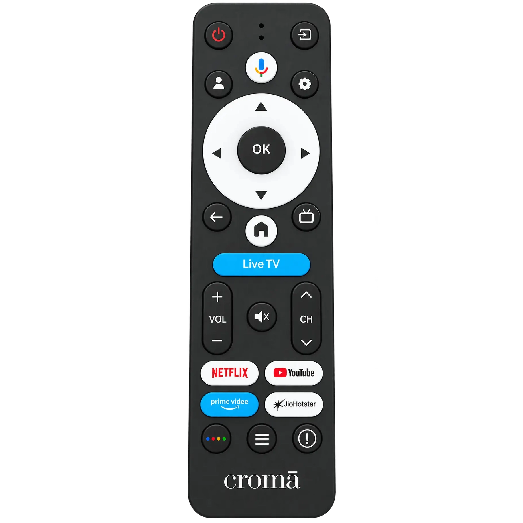 Croma tv remote 2025 model