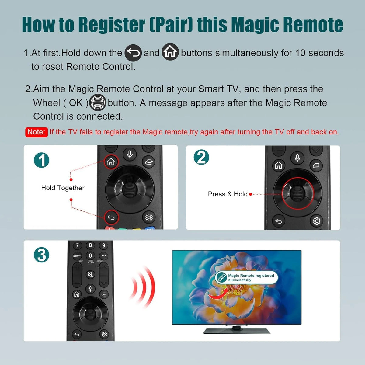 Super Magic Remote LG Smart tv Magic Remote for All LG TVs: OLED, QNED, UHD, LED, LCD ...