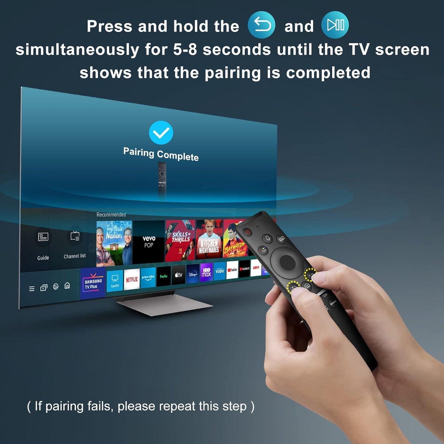 ANM Voice Remote Compatible for Samsung Smart TV QLED UHD Frame Curved Solar 4K 8K Q60 Q70 Q80 Q90 8 Series 9 Series TU8000 AU8000 Voice Remote Control