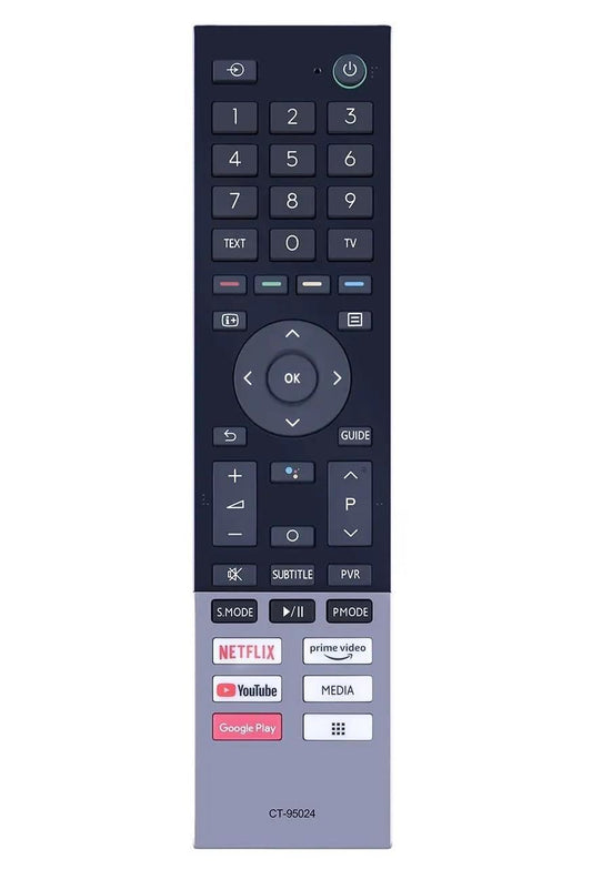 ANM Remote Compatible with Toshiba Smart LED TV Remote Model No: CT-95024 ( Google Assistant working )