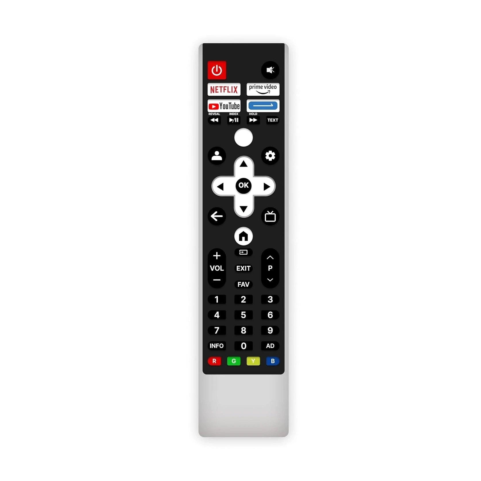 vu masterpiece tv remote