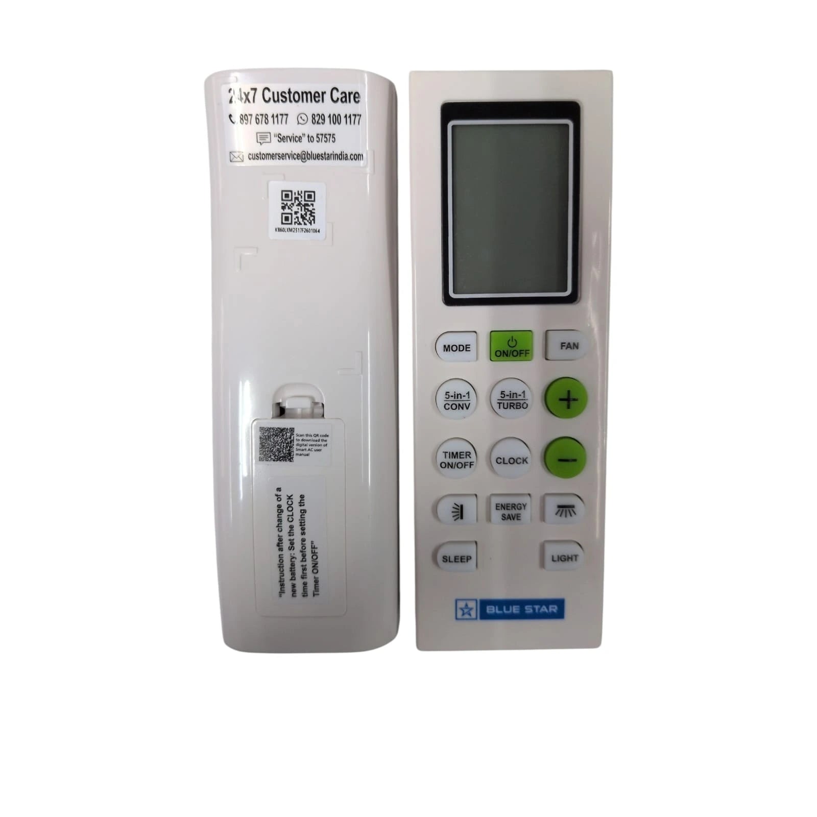 Bluestar original ac remote