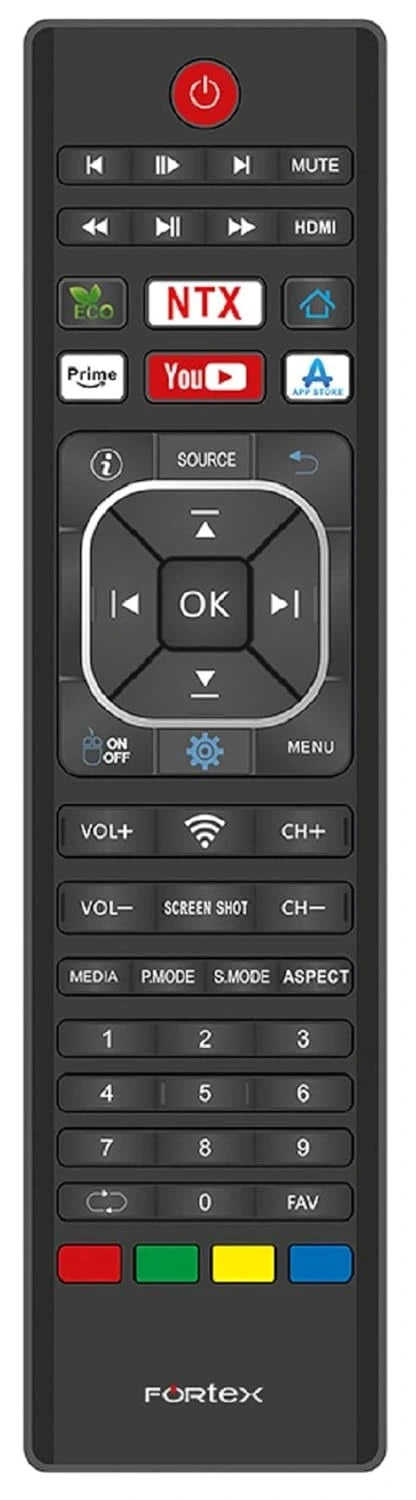 Fortec Remote Control Fortex tv remote - Efficient replacement - ANM Remotes