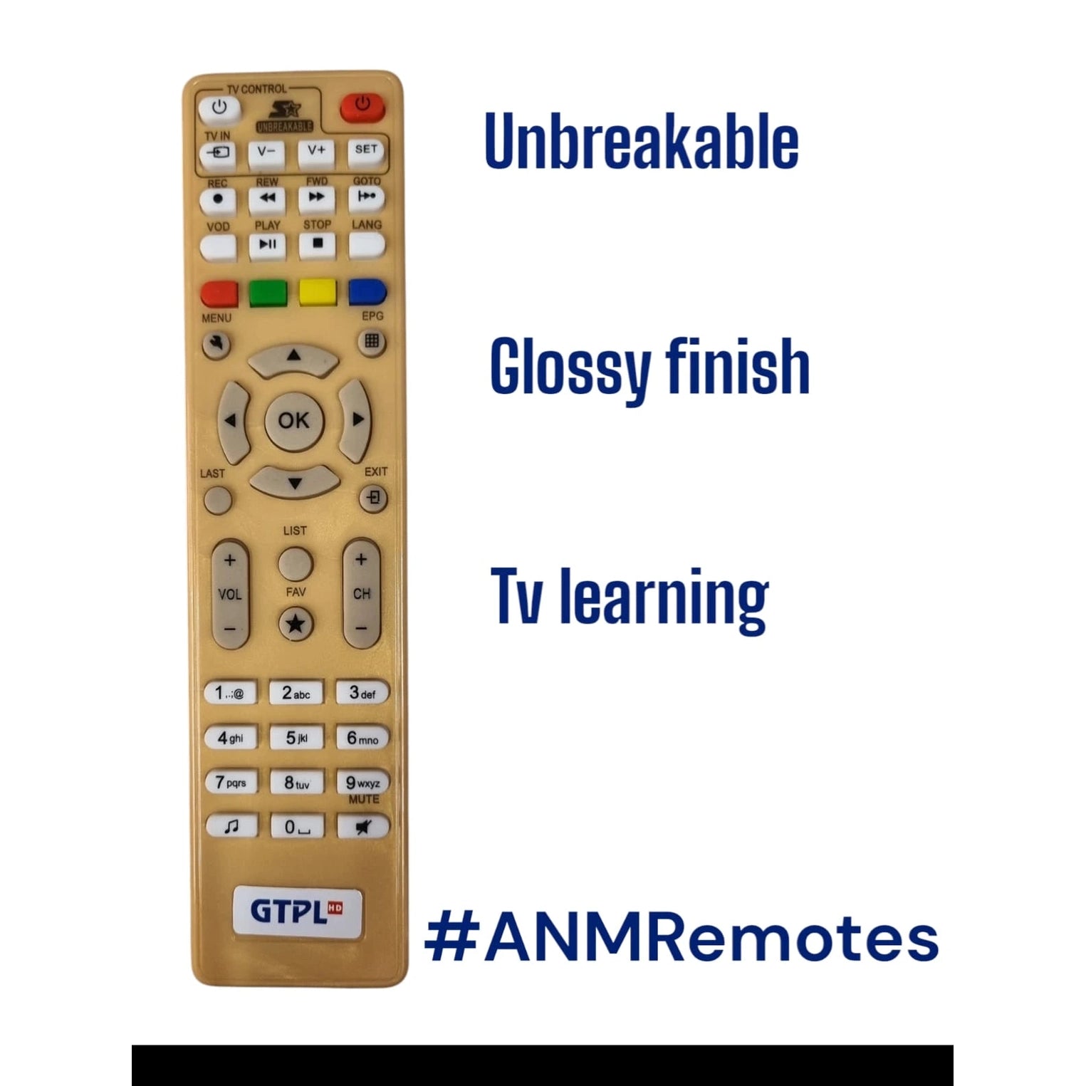 gtpl set top box remote
