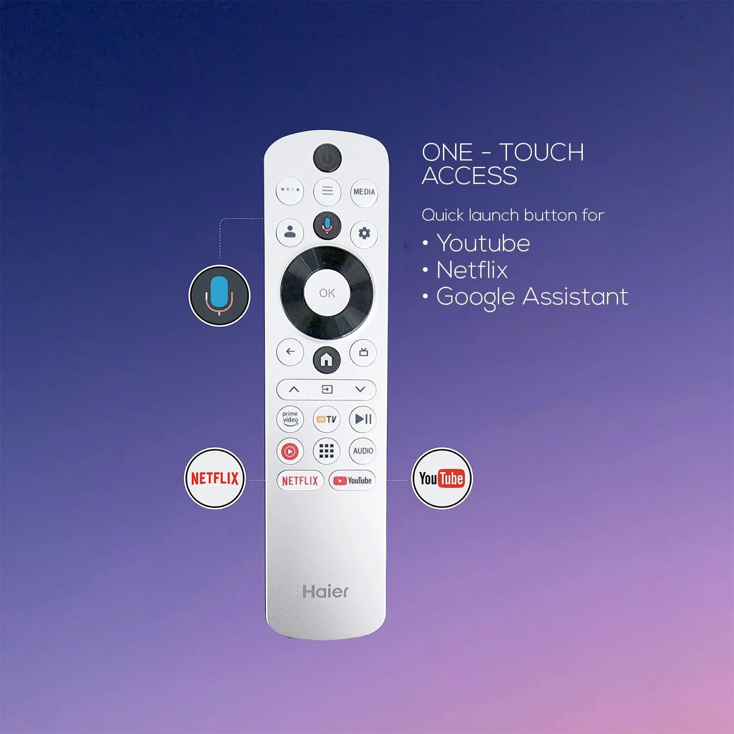 Haier original google tv remote - 2024/2025 Model – ANM Remotes