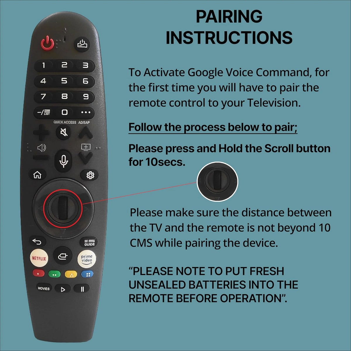 Master Intex Remote Intex webos magic tv Remote ( Voice command working ) - ANM Remotes