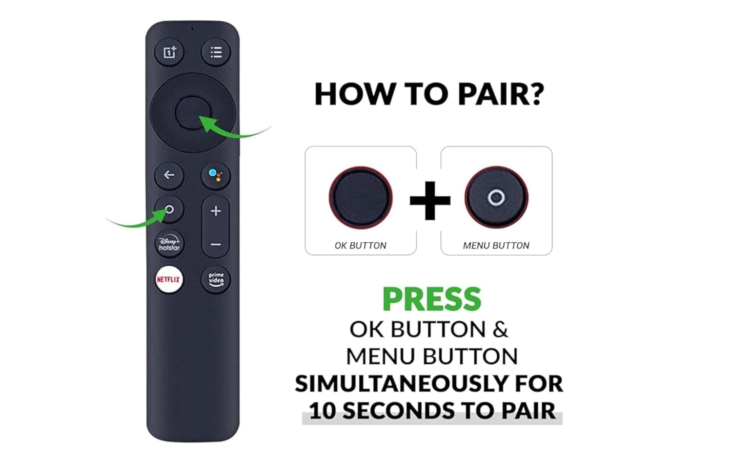 How to pair OnePlus TV remote - Y1S U1S