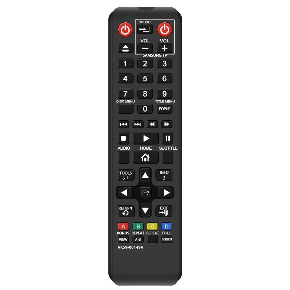Samsung Bluray disc player remote- ANM Remotes