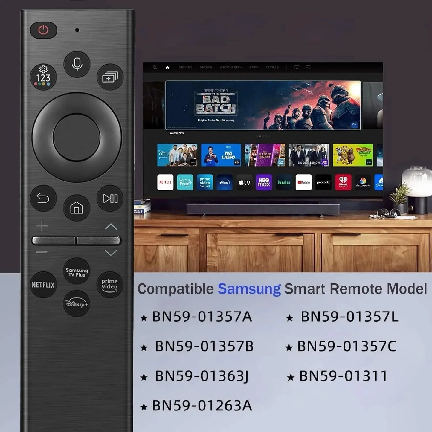 Voice Remote Control Compatible with Samsung Smart LED TV BN59-01385A for Samsung Smart 4K NEO QLED OLED TV- ANM Remotes