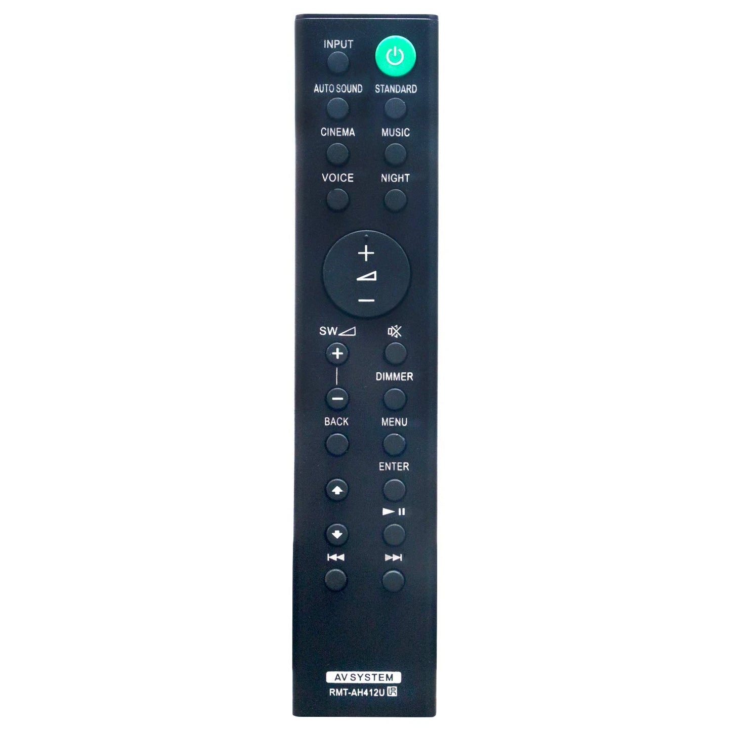 RMT-AH412U Replacement Remote fit for Sony Home Theatre System HT-S20R HT-S500RF HT-S700RF SS-S20R SA-WS20R SS-SS20R SA-WS500RF SS-SS500RF SS-S500RF SS-SS700RF SS-S700RF SA-WS700RF - ANM Remotes