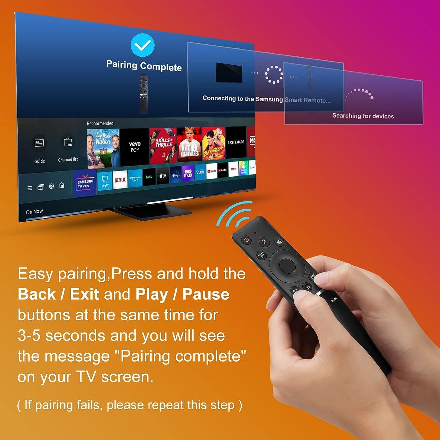 ANM BN59-01312A Smart TV Voice Remote for Samsung-TV-Remote Compatible for All Samsung ( Voice Function )  Smart Curved Frame QLED LED LCD 8K 4K TVs