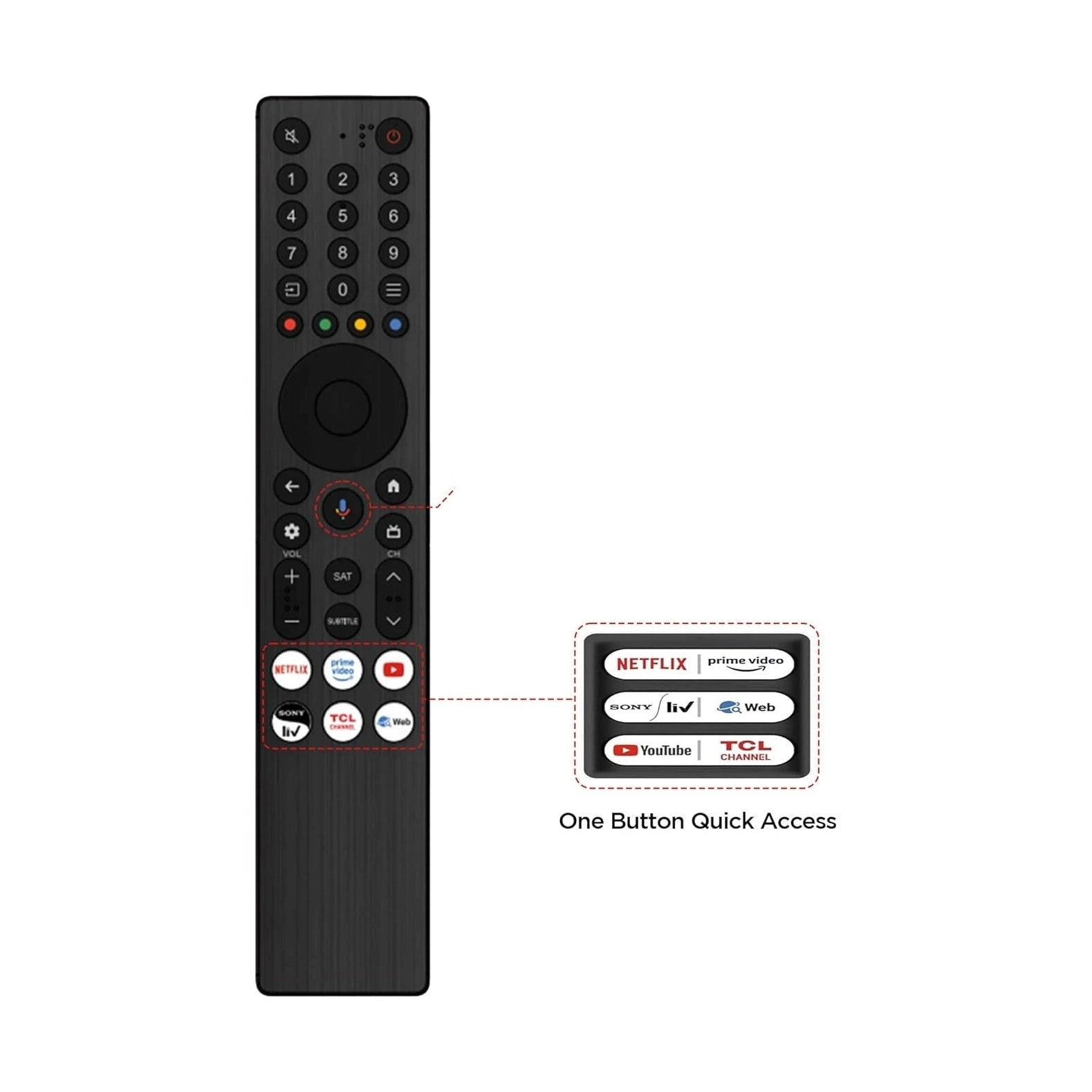 Go Check Control Remote TCL original Google tv remote ( Voice command ) - ANM Remotes