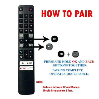 TCL Google Tv Remote Original RC901V  Model's Suitable for QLED UHD FHD OLED Smart 4K Television