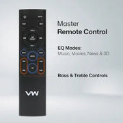 vw soundbar remote