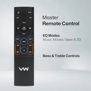 vw soundbar remote
