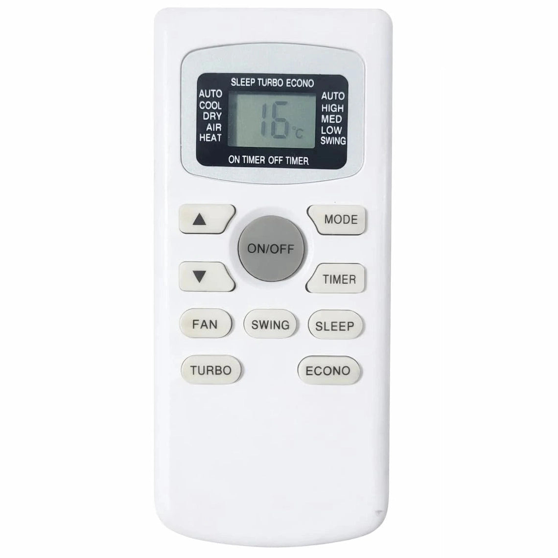whirlpool ac remote